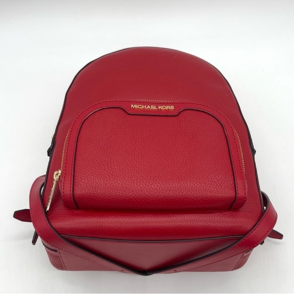 Michael Kors Medium Jaycee Backpack Red - Picture 8 of 12